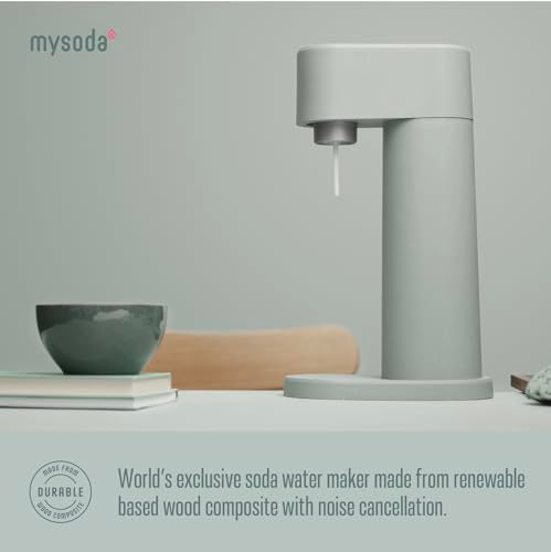 Woody Carbonated Water Machine with 1L Bottle