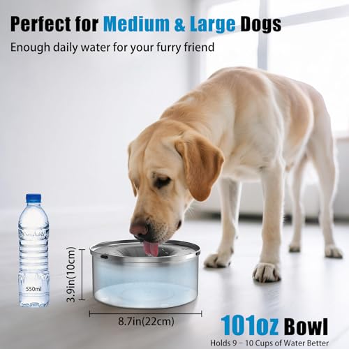 Dog Water Bowl No Spill 101oz