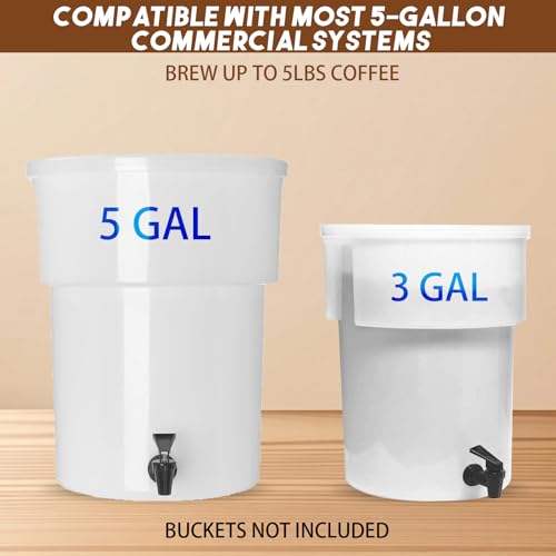 50 Pcs Commercial Cold Brew Coffee Filters for 5 Gallon Buckets & Commercial Cold Brew Coffee Makers (50 Count)