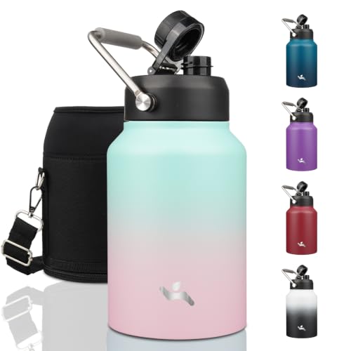 64 oz Insulated Stainless Steel Water Bottle Jug with Handle