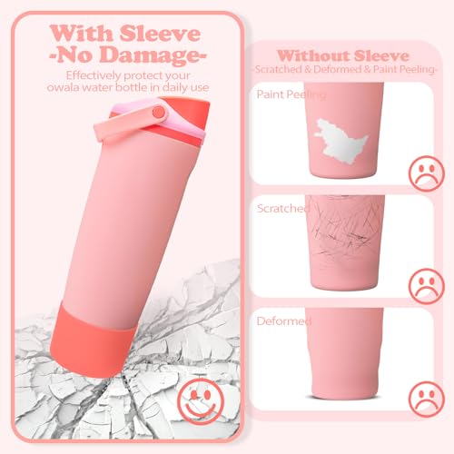 Silicone Boot for Owala 30oz & 40oz FreeSip Sway Bottles & Tumblers