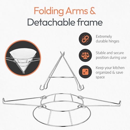 Cone Filter Holder with 20 Paper Filters