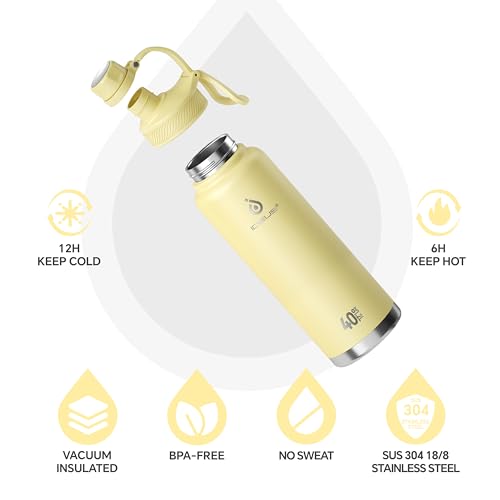 40oz Stainless Insulated Bottle with 2 Leak