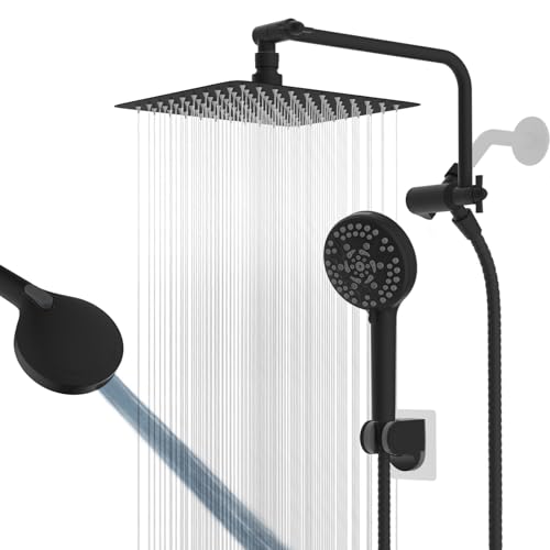 10" Metal Rainfall Shower Head with 10