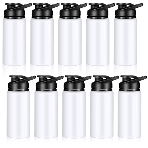 10 Pcs 13.5oz Aluminum Water Bottles Bulk (10 Count)