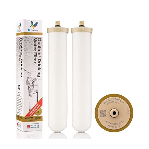 W9123050 ¦ 10" Biotect Ultra ¦ Authentic Drinking Water Ceramic Replacement Candle Element Filter ¦ 2504 ¦ White ¦ NSF Certified ¦ M12 Thread ¦