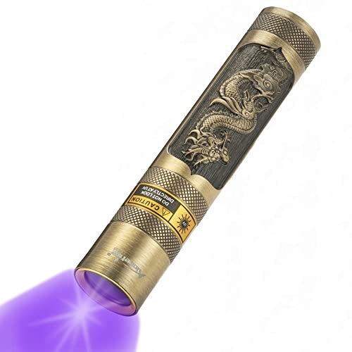 SV65 5W 365nm UV Flashlight USB Rechargeable Ultraviolet Mini UV Light ID Checking Black Light for Pet Urine Detector