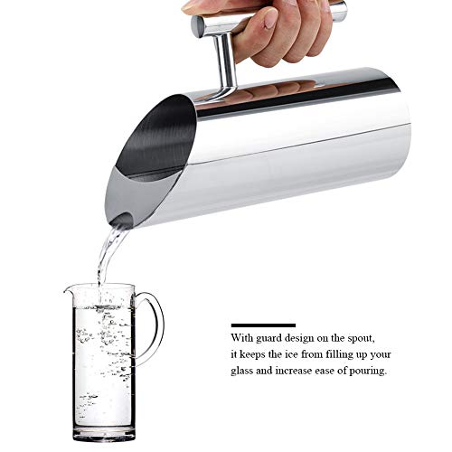 Stainless Steel Water Pitcher with Ice Guard Cold Drinking Pitcher Home Hotel Serving Tool