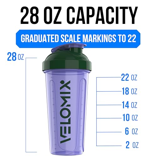 2 Pack 28oz Protein Shaker Bottle for Protein Mixes (2 Count)