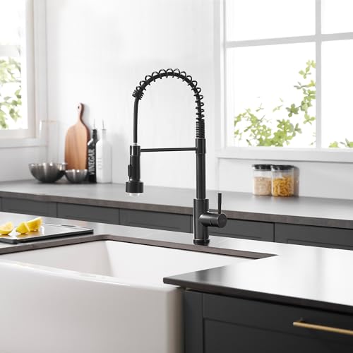 Led Oil Rubbed Bronze Kitchen Faucet with Pull Down Sprayer