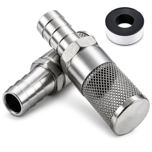 304 Stainless Steel Water Pump Filter Hose End Strainer Barbed Inline Mesh Screen