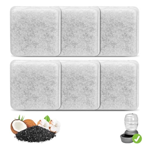 6 Pack Charcoal Replacement Filters for 0.5