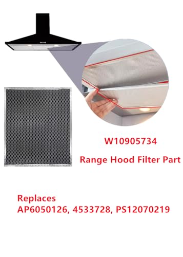 W10905734 Range Hood Filter Part Replacement for whirlpool range hood charcoal filter AP6050126