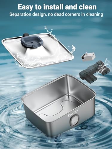 4 Gal 15L Stainless Steel Dog Water Fountain for Large Dogs