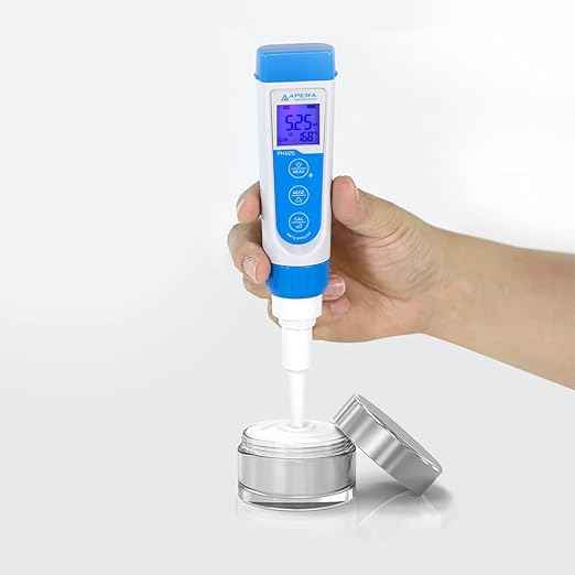Apera Instruments Premium-Series PH60S Food pH Pocket Tester Kit, Swiss Spear pH Electrode, ±0.01 pH Accuracy, -2.00-16.00 pH Range (AI313)