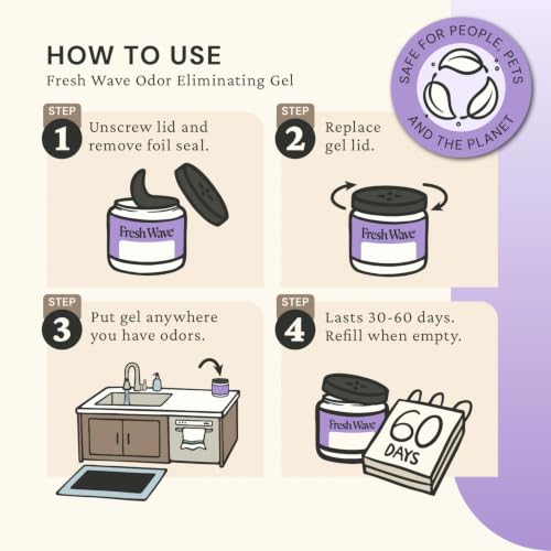 Lavender Odor Eliminator Gel 15 oz (15 Fl Oz)