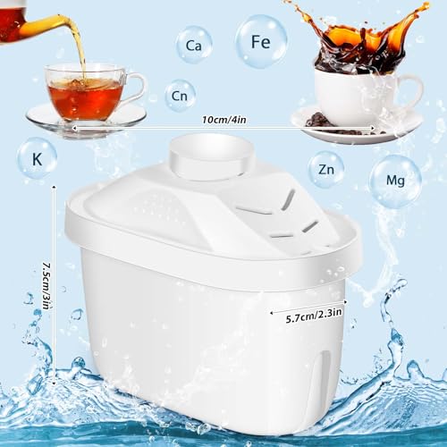 4 Pcs Alkaline Water Filter Replacement Alkaline Water Pitcher Replacement Cartridge for Healthy Drink (4 Count)