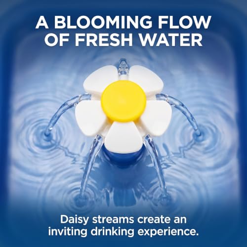 2 Pcs Yellow Pet Water Fountain Nozzle Replacement Yellow Flower for Head for Cat Fountain Automatic Drinking Water Dispenser pet Water Fountain Attachment for Cats