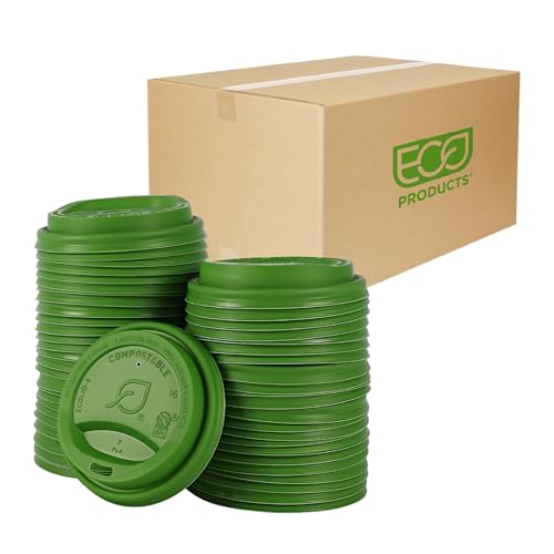 Eco Products Compostable Coffee Cup Lids (800 Count)