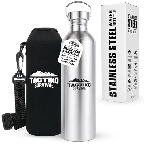 Tactiko Stainless Steel Wide Mouth Water Bottle