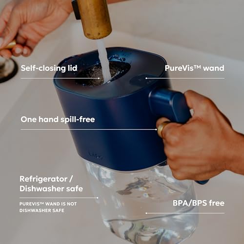 PureVis 3-in-1 Smart Water Filter Pitcher with UV-C Purifier and App