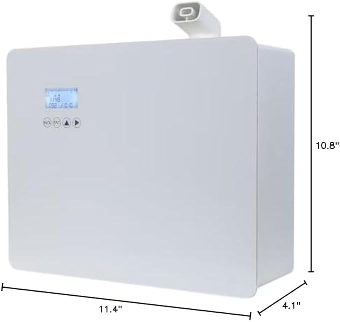 Upgraded Scent Air Machine for Large Room, Smart Waterless Essential Oil Diffuser 1000ml with Cold Air Technolony, HVAC Scent Diffuser Cover Up to 8000 Sq.ft for Commercial Space- Metal
