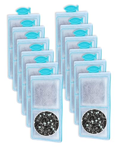 12 Pack Fish Tank Filter Compatible with Top Fin PF (12 Count)