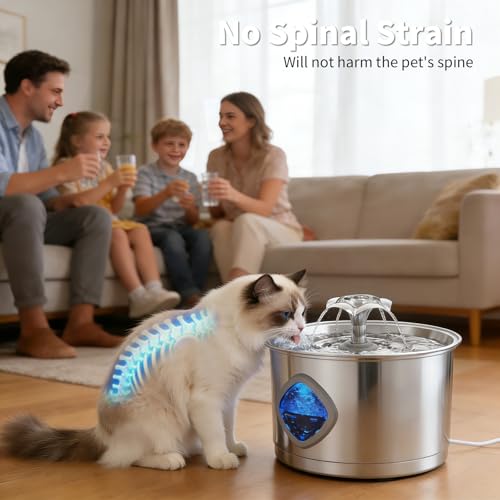 Stainless Steel Cat Water Fountain