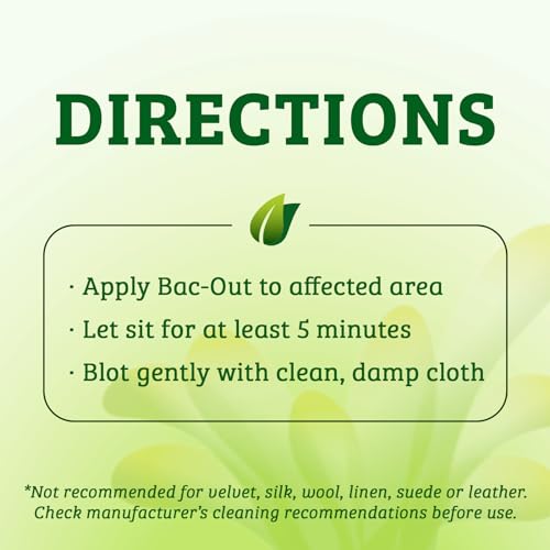 Bac Out Enzyme Cleaner Spray and Stain & Odor Remover for Pet Stains (64 Fl Oz)