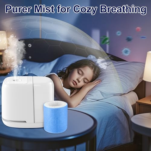 Humidifier Filter Replacement Compatible with Canopy Bedside and Nursery (4 Count)