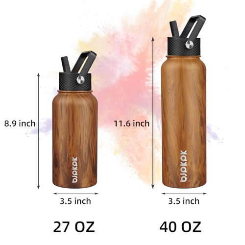 27oz Insulated Water Bottle with Straw Lid