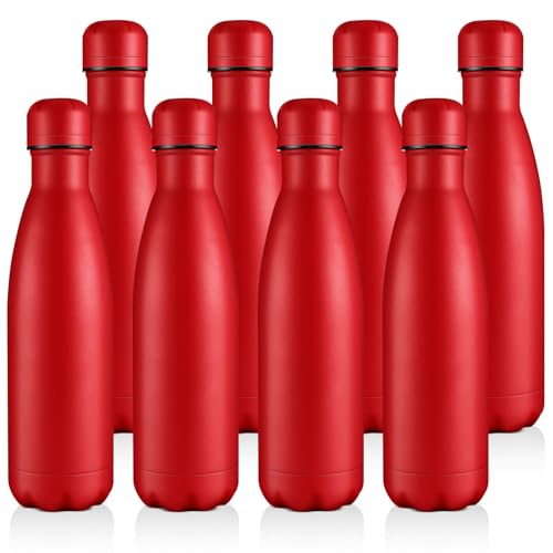 17oz Stainless Steel Water Bottles Bulk (8 Count)
