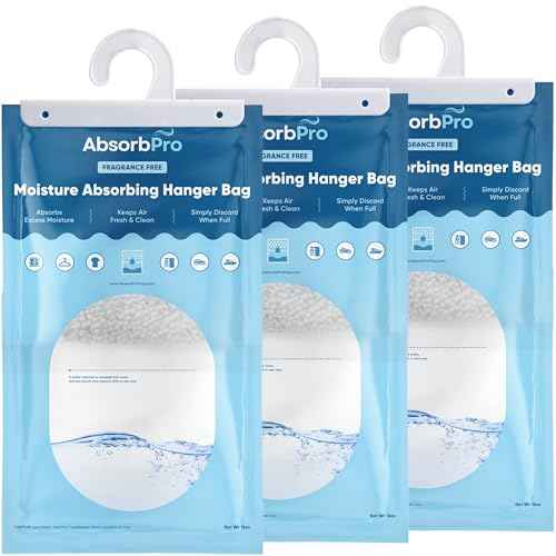 Moisture Absorbing Hanger Bag Fragrance Free (3 Count)