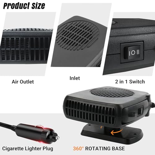 Car Heater 200W Car Heaters Auto Part 12V Portable Heater for Car