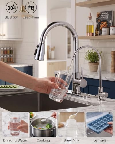 Kitchen Faucet and Water Filter Faucet Combo