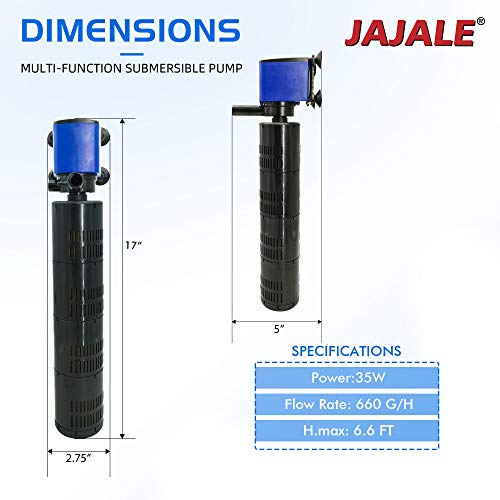 660 GPH Internal Filter Submersible Pump (2 Count)
