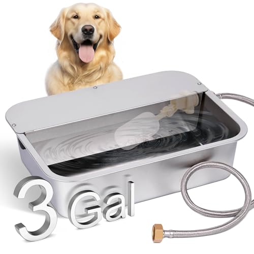 3 Gallon Automatic Dog Water Bowl Dispenser Outdoor Dog Waterer