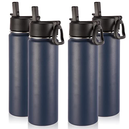 Insulated Water Bottles with Straw Bulk 4 Pack