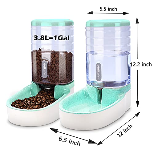 Automatic Dog Cat Feeder and Water Dispenser Set