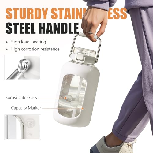 Large Glass Water Bottle