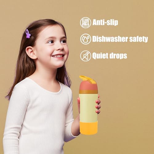 2PCS Protective Boot Compatible with Owala Kids Water Bottle 16 oz &14 oz