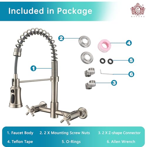 Wall Mount Kitchen Faucet