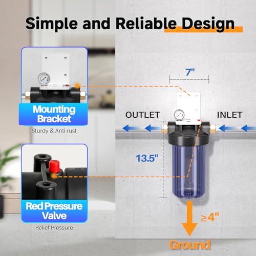 Whole House Water Filter Housing
