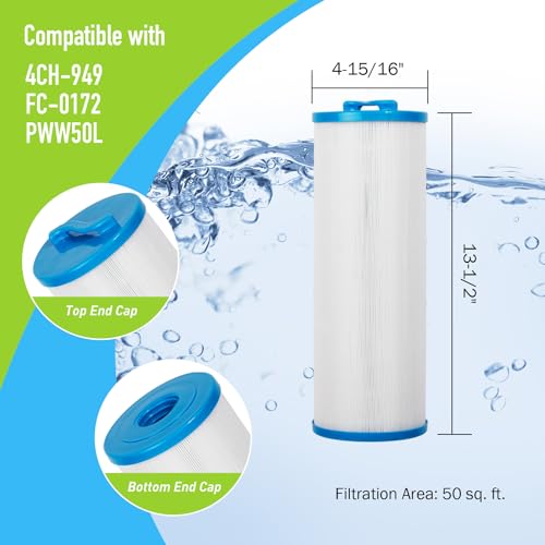 Spa Filter Cartridge Replaces for Unicel 4CH