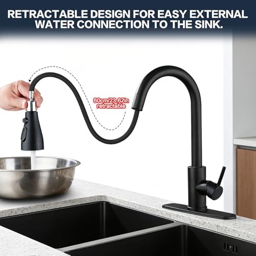 Kitchen Faucet with Pull Down Sprayer