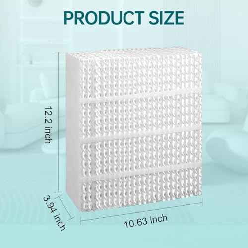 EP9800 1043 Super Wick Humidifier Replacement Filter Evaporative for AIRCARE EP9700 EP9500 SS390DWHT 821000 826000 826800 Bemis Space Saver 800 Series Essick Air EP9R