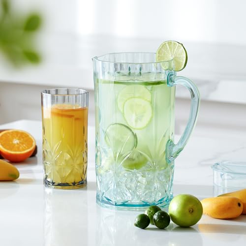 Shatterproof Tritan Plastic Water Pitcher With Lid