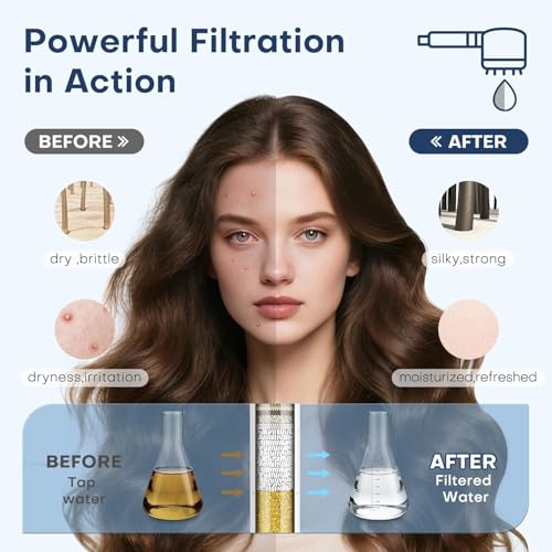 4 Pack Shower Filter for Handheld Shower Head (4 Count)
