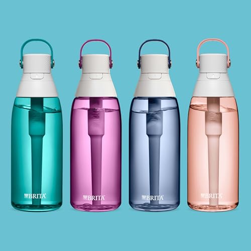 Hard Sided Plastic Premium Filtering Water Bottle