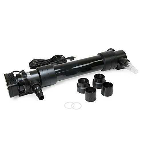 55W Non Submersible UV Ultraviolet 27" Light Clarifier Lamp Filter for Aquarium Koi Pond Fish Tank